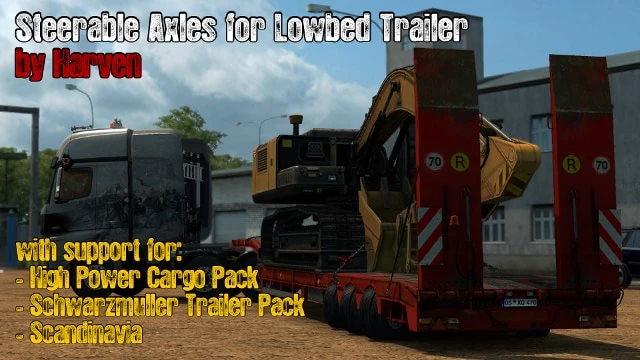 STEERABLE AXLES FOR LOWBED TRAILER 1.42