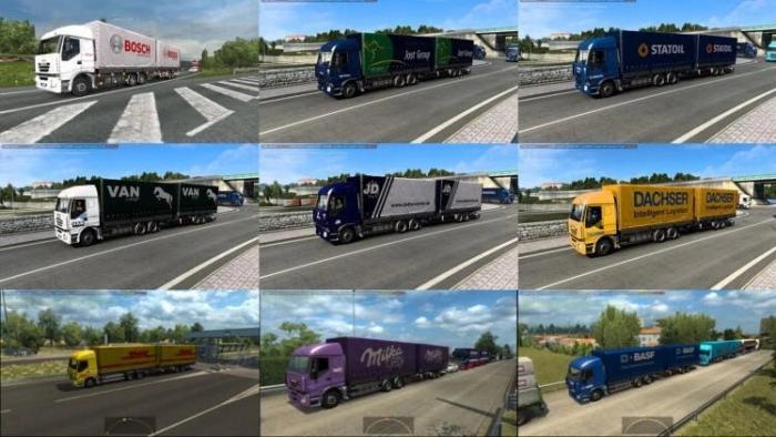 AI TANDEM TRAILERS IN TRAFFIC PACK V1.1 BY SOLARIS36 1.42