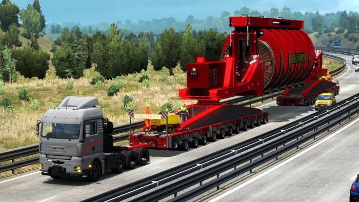 OVERSIZE CONVOI INDUSTRIAL CABLE REEL V1.01 ETS2 1.42