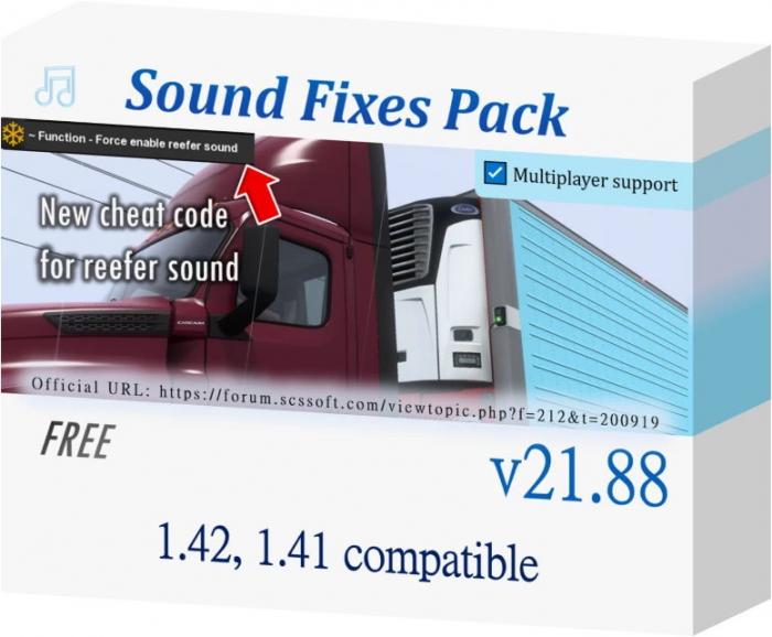 ATS SOUND FIXES PACK V21.88