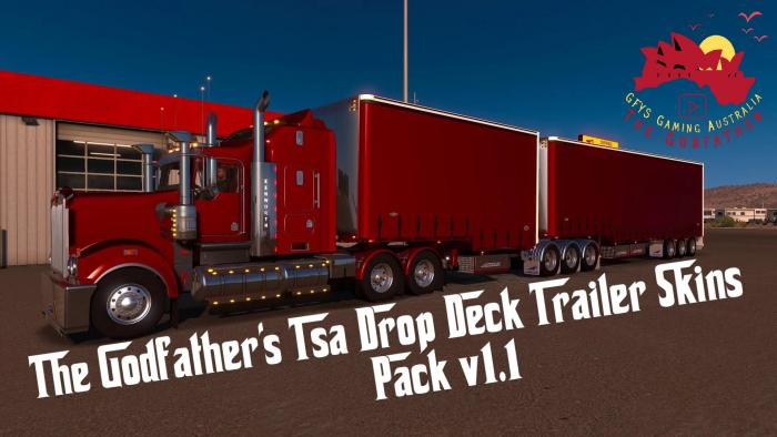 THE GODFATHER'S TSA DROP DECK TRAILER SKINS PACK V1.1