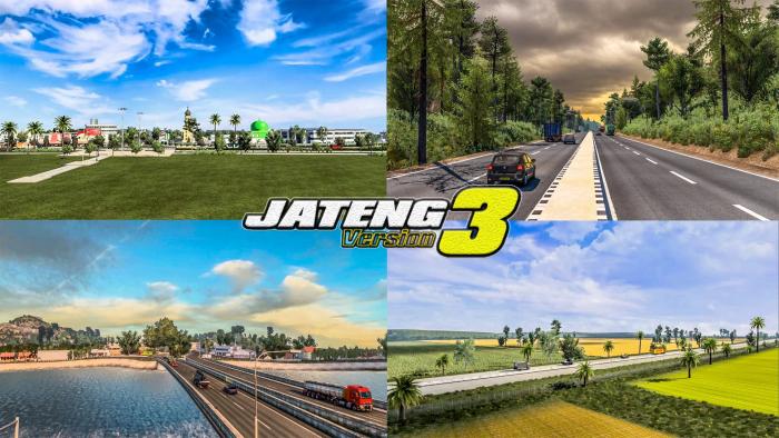 NEW JATENG V3 MAP MOD REWORK - ETS2 1.36 TO 1.41 AND 1.42