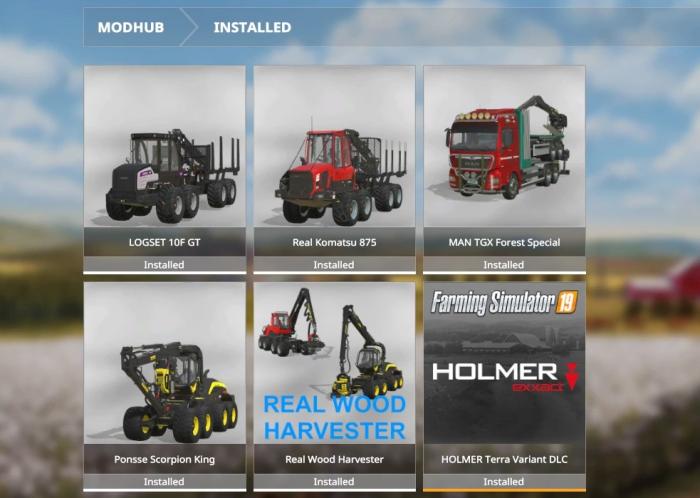 REALISTIC FOREST EQUIPMENT PACK V1.0.0.0