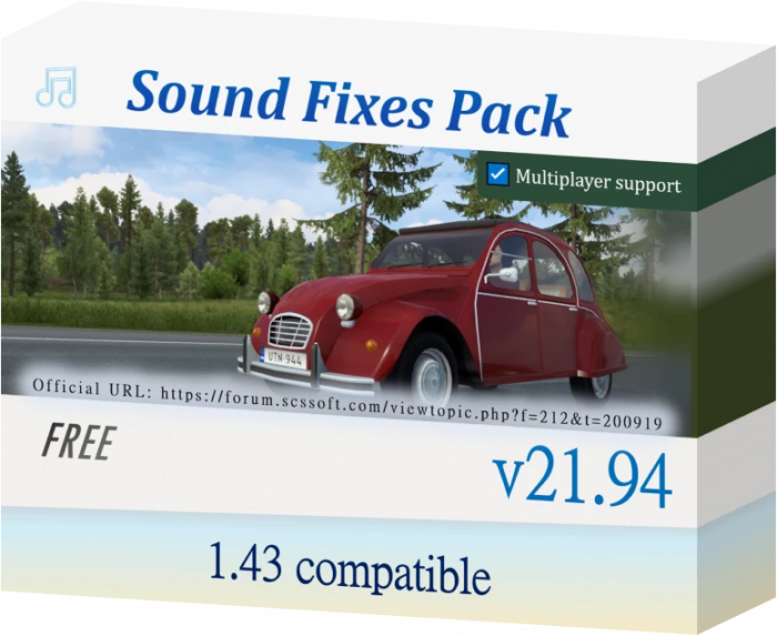 SOUND FIXES PACK V21.94 - 1.43 OPEN BETA