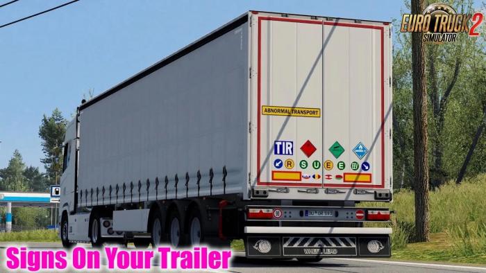SIGNS ON YOUR TRAILER V0.8.8.46 BY TOBRAGO 1.43.X