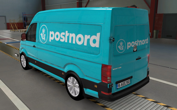 SKIN VOLKSWAGEN CRAFTER ETS2 AND ATS POSTNORD 1.0 1.43
