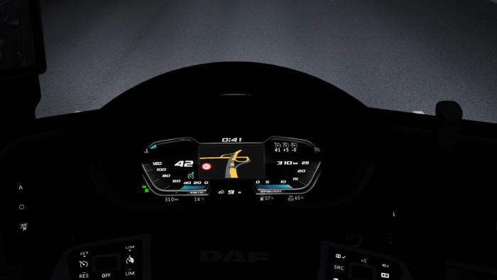 [FIX] HIGH QUALITY DASHBOARD - DAF XG & XG+ [WITH GPS INCLUDED] V2.2.1