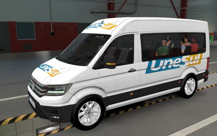 SKIN VOLKSWAGEN CRAFTER ETS2 AND ATS UNESUL 1.43