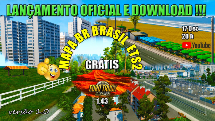 NEW MAPA BR BRASIL 1.0 - ETS2 1.43