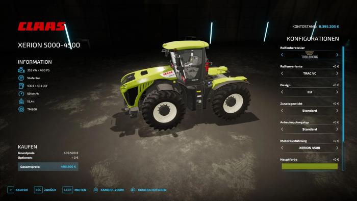 CLAAS XERION 4500-5000 V1.0.2.0