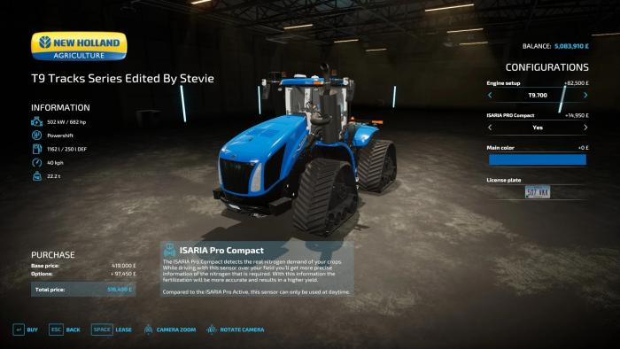 FS22 PRECISION FARMING UPDATED TRACTORS PACK 2 BY STEVIE