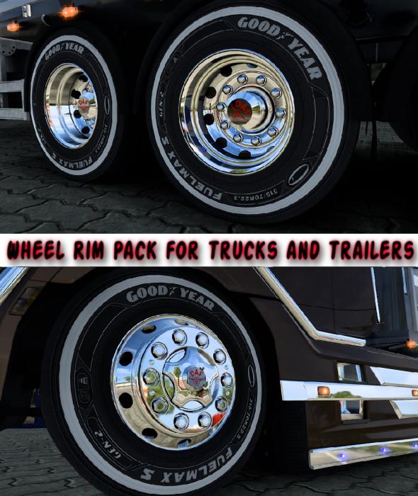 Wheel Rim Pack for Trucks and Trailers 1.45