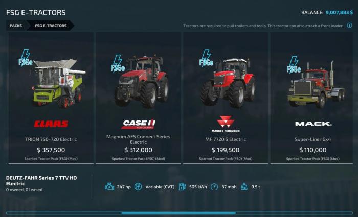 ELECTRIC TRACTOR PACK V1.0.0.0