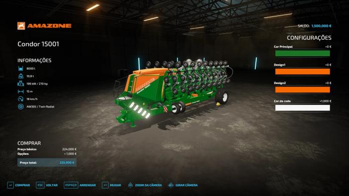 FS22 AMAZONE CONDOR 15001 V1.0.0.0