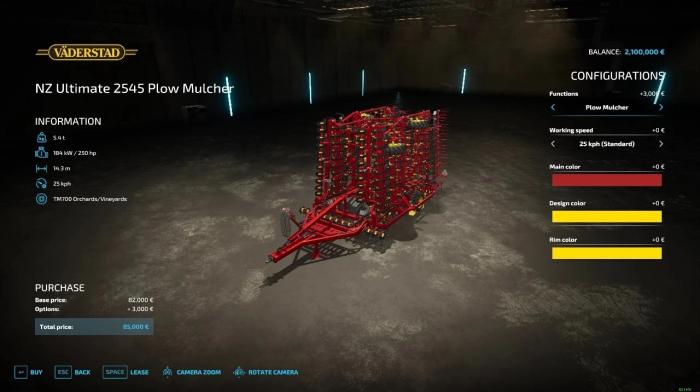 VADERSTAD NZULTIMATE2545 PLOW-MULCHER V1.3.0.0