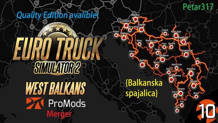 Promods 2.68 & West Balkans DLC Merge Quality Edition v1.1 1.49