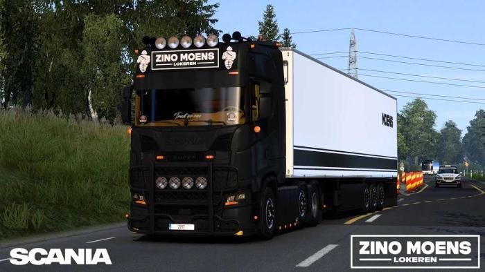 Scania S650 Zino Moens Transport + trailers v1.49