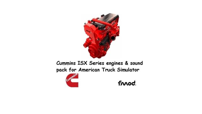 Cummins ISX engines and sounds pack v 2.2 (1.44 – 1.49)