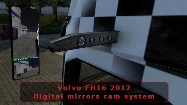 Digital Mirrors Cam System for Volvo FH16 2012 v1.49