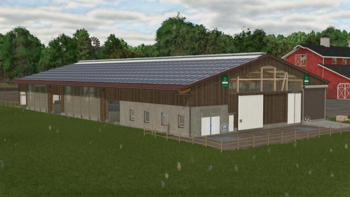 Large stable with wood-look facade v1.0.0.0