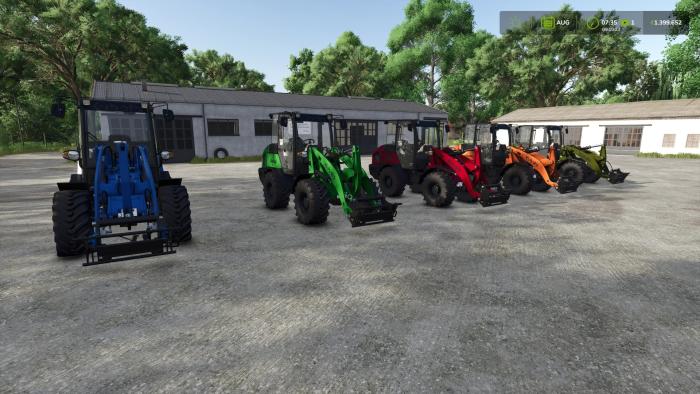Kubota Pack with front loader attachments in multicolor v1.0.0.2