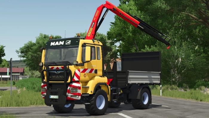 MAN TGS 18.500 TP Bed Truck & Crane v1.0