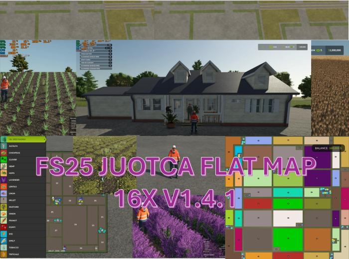 FS25 JUOTCA FLAT MAP 16X V1.4.1