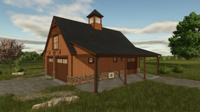 American style Wooden Garage v1.0.0.0