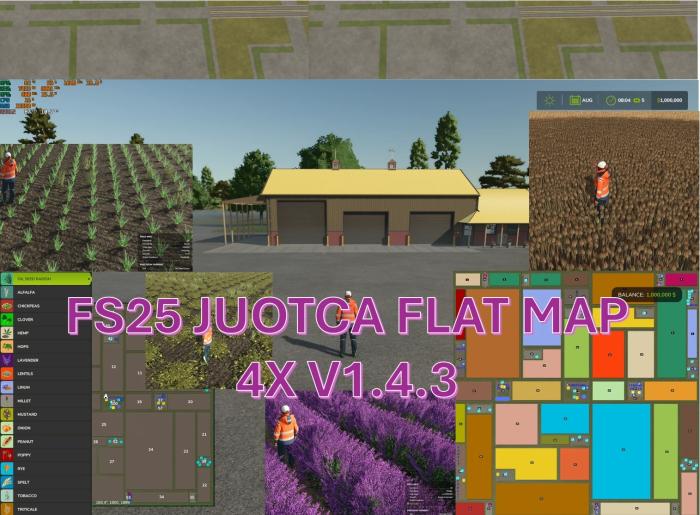 FS25 JUOTCA FLAT MAP 4X V1.4.3